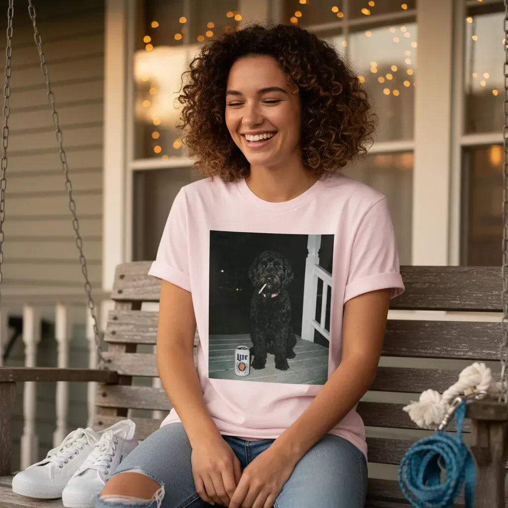 Funny Black Goldendoodle Meme T-Shirt in by Puppy Jo