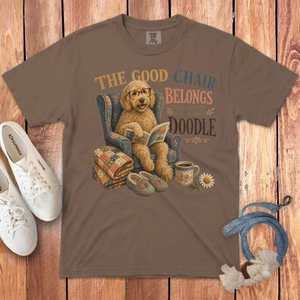 Funny Doodle Chair Signature T-Shirt in Espresso / S by Puppy Jo