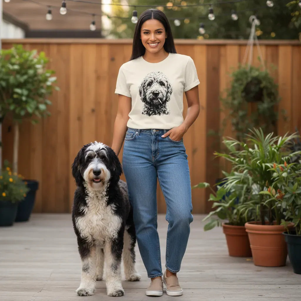 Funny Doodle Smoking T-Shirt in by Puppy Jo