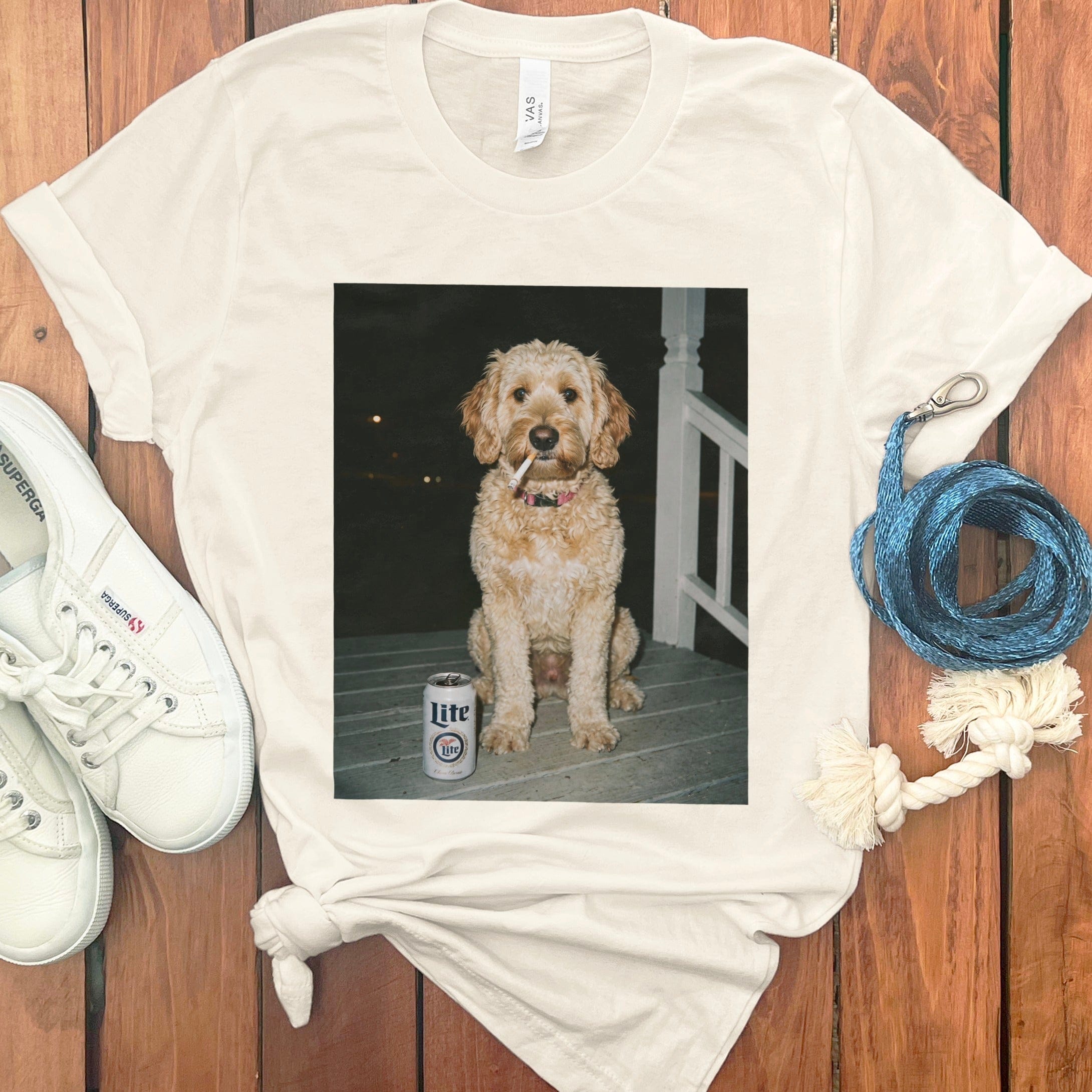 Funny Goldendoodle Meme T-Shirt in Natural / S by Puppy Jo