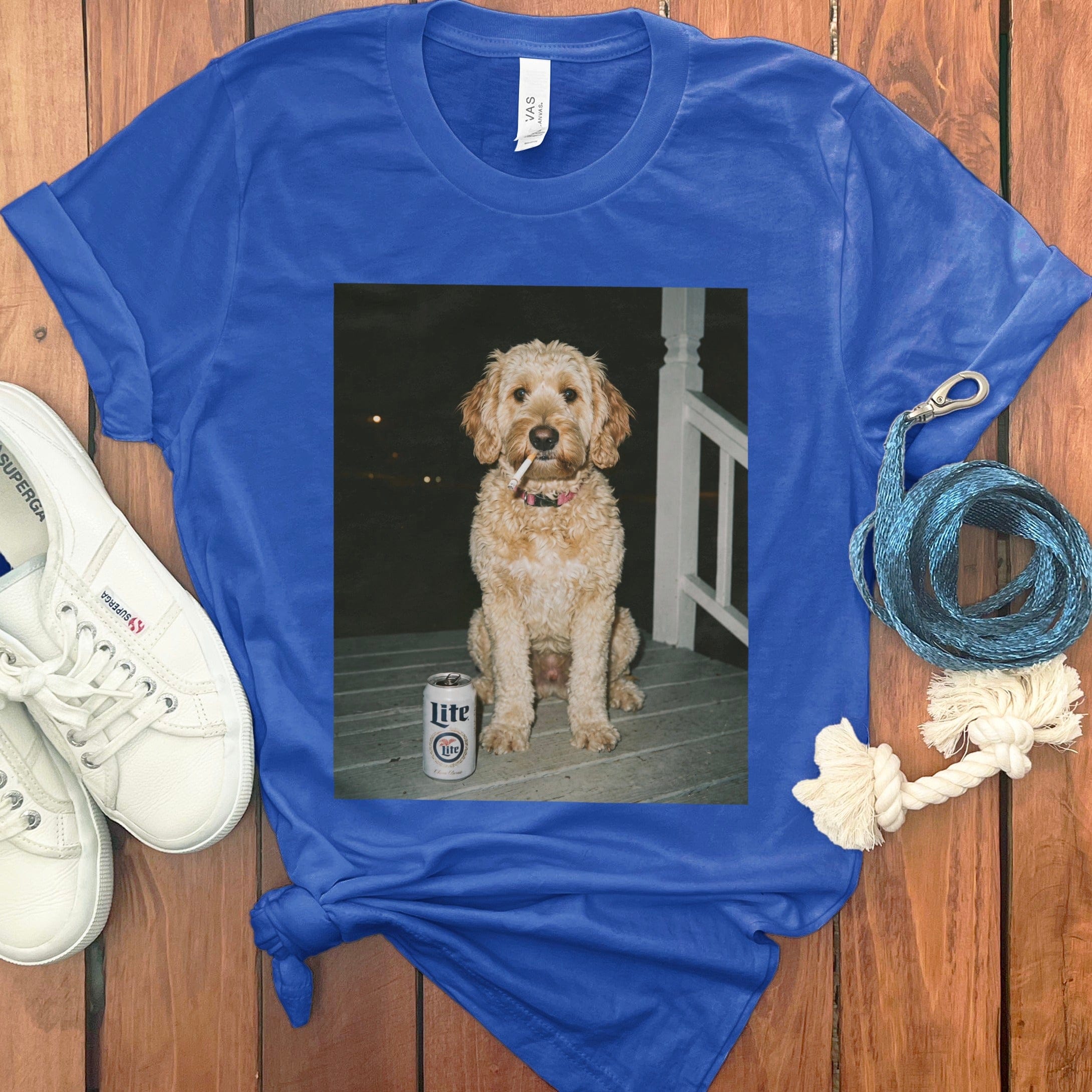 Funny Goldendoodle Meme T-Shirt in True Royal / S by Puppy Jo