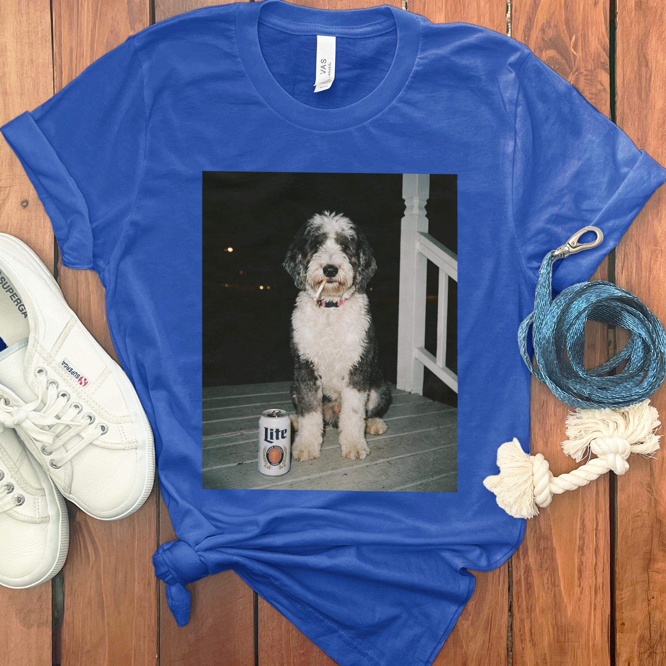 Funny Sheepadoodle Meme T-Shirt in True Royal / S by Puppy Jo