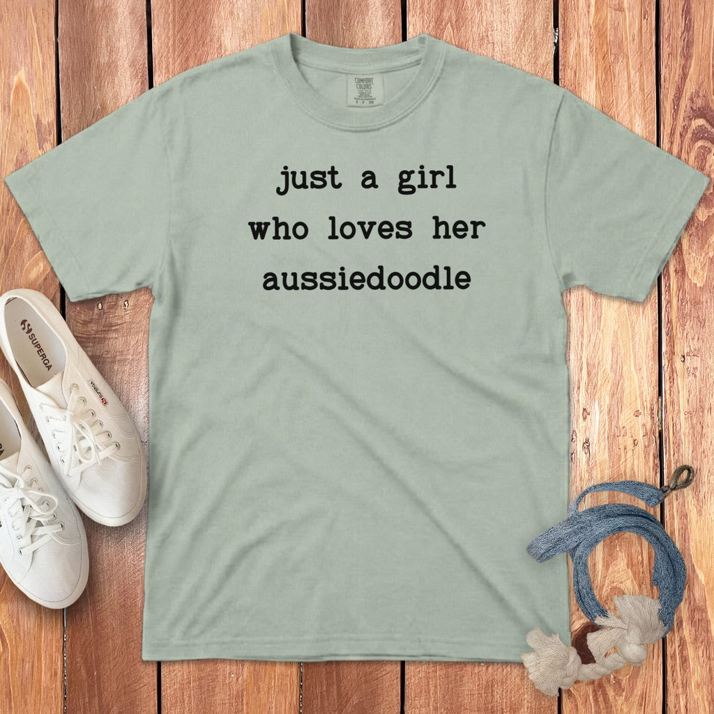 Girl Loves Aussiedoodle Signature T-Shirt in Bay / S by Puppy Jo