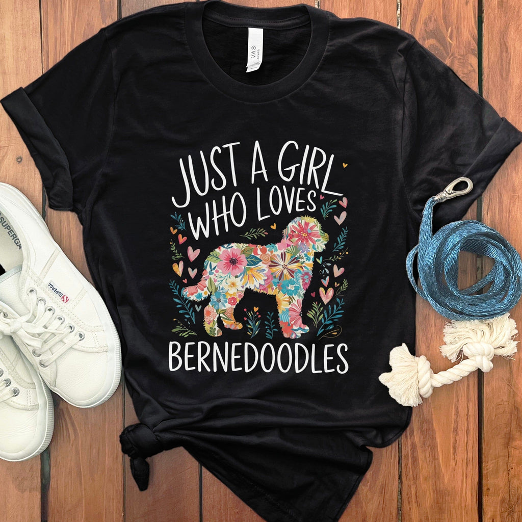 Girl Loves Bernedoodles in Black / S by Puppy Jo
