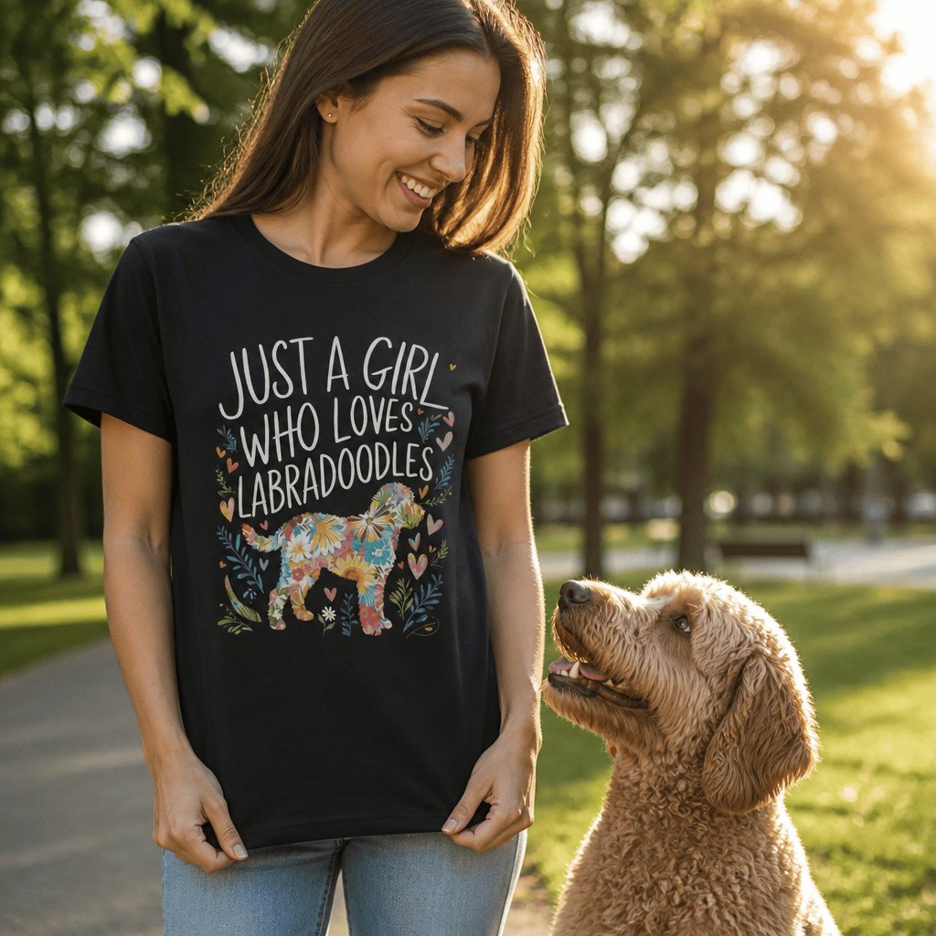 Girl Loves Labradoodles T-Shirt in by Puppy Jo