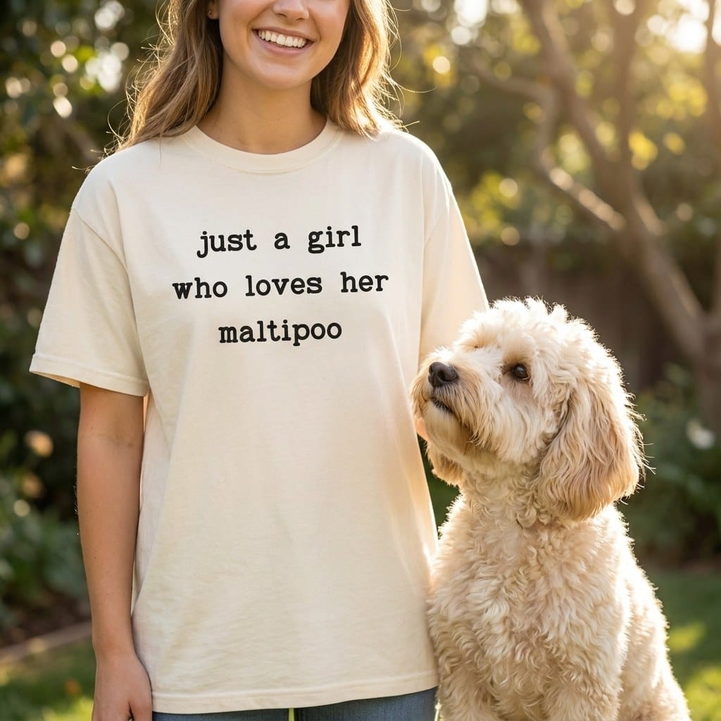 Girl Loves Maltipoo Signature T-Shirt in by Puppy Jo