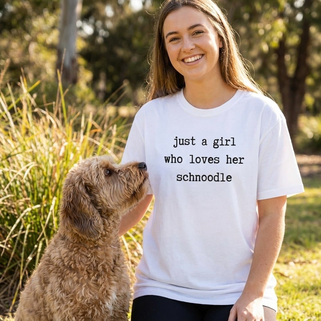 Girl Loves Schnoodle Signature T-Shirt in by Puppy Jo