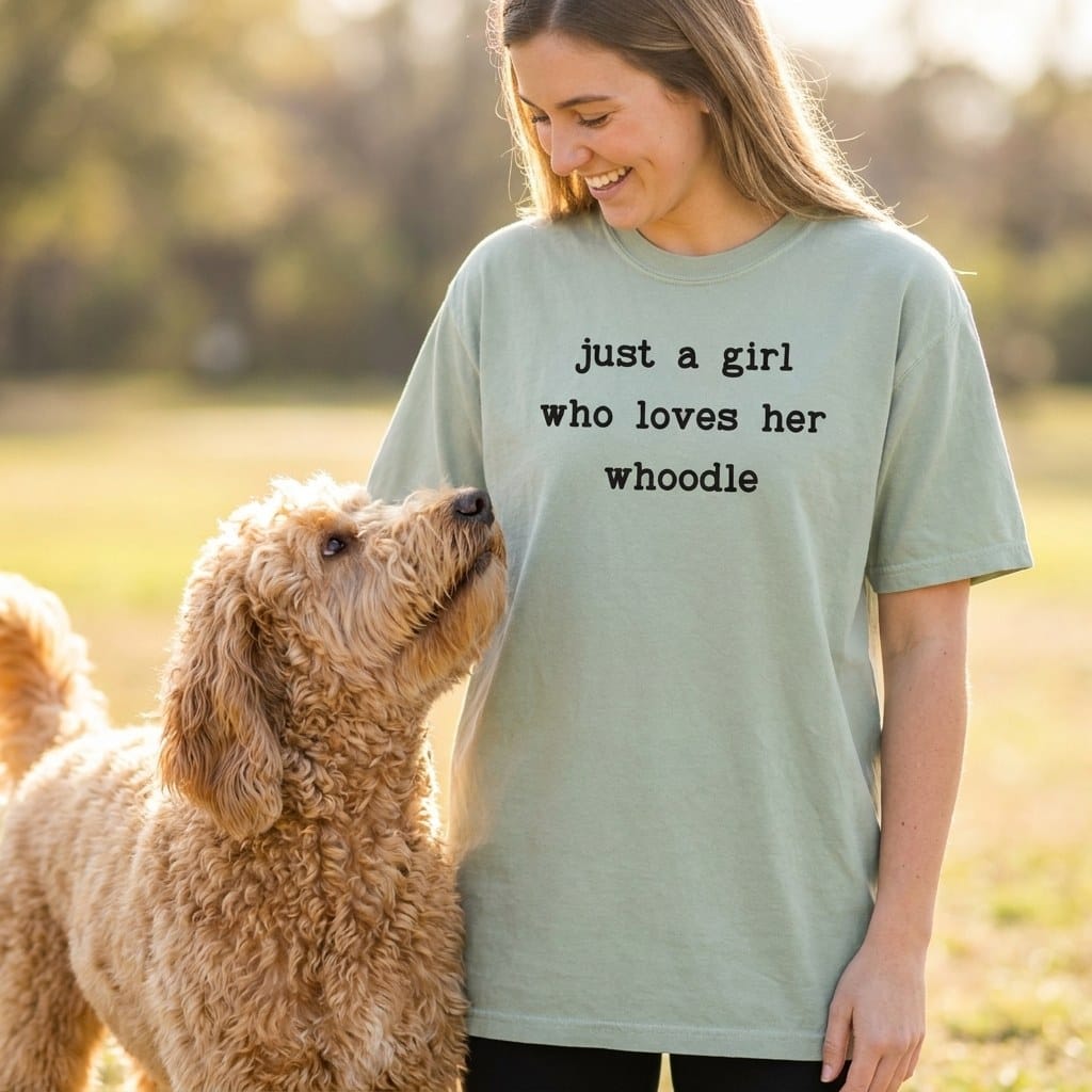 Girl Loves Whoodle Signature T-Shirt in by Puppy Jo
