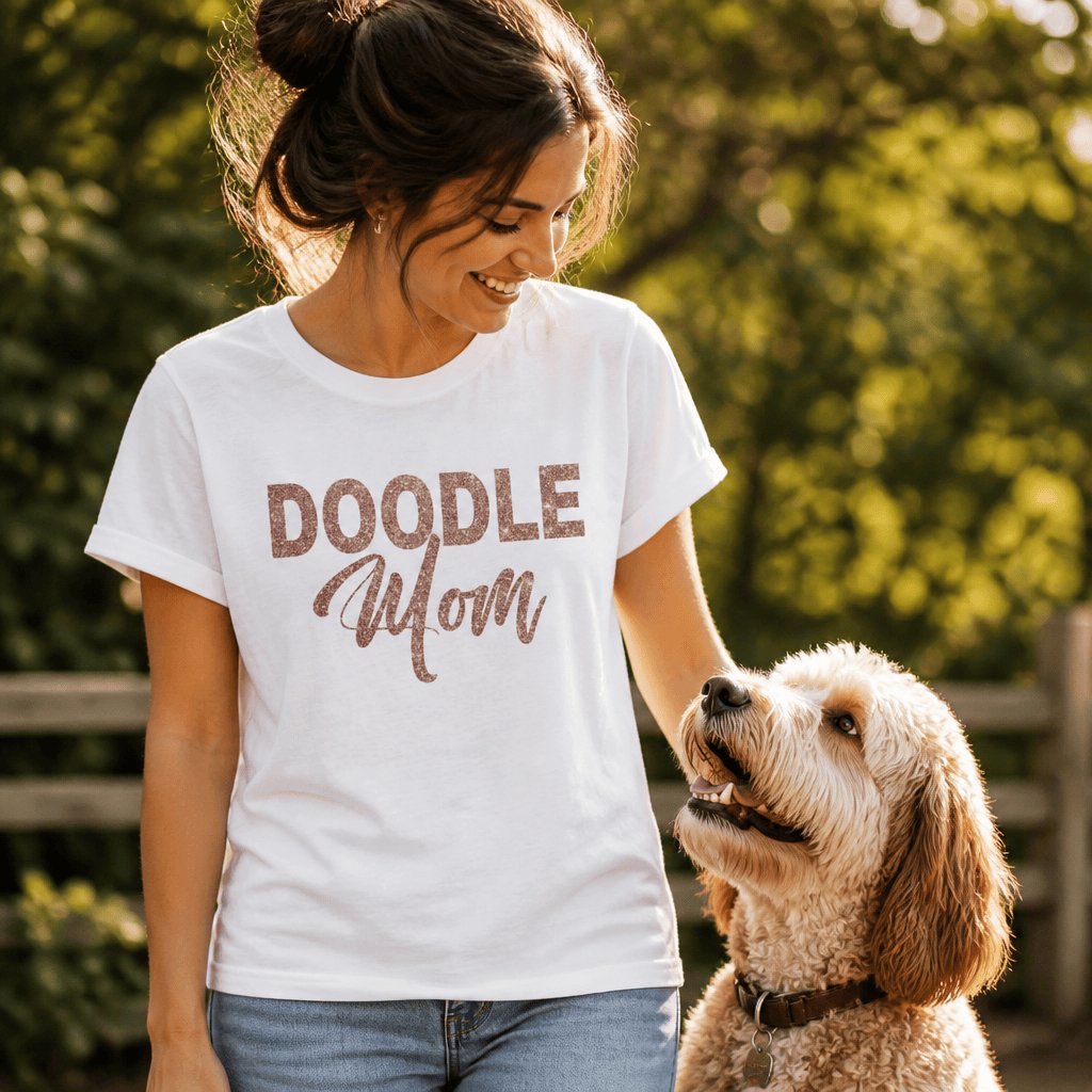 Glitter Doodle Mom T-Shirt in by Puppy Jo