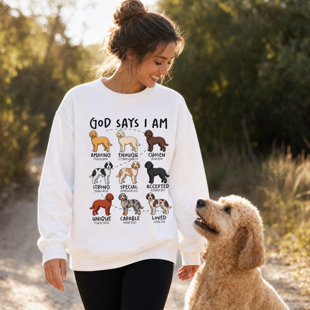 God Doodle Sweatshirt in by Puppy Jo