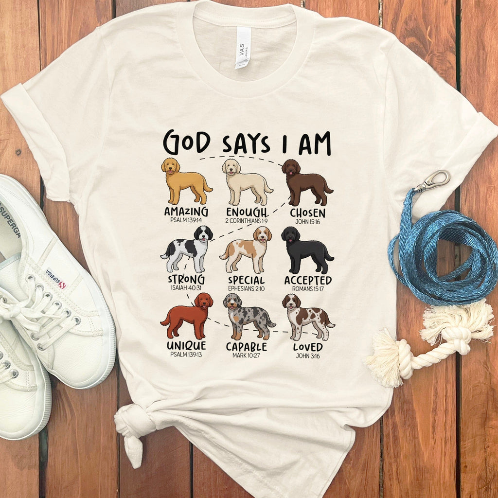 God Doodle T-Shirt in Natural / M by Puppy Jo