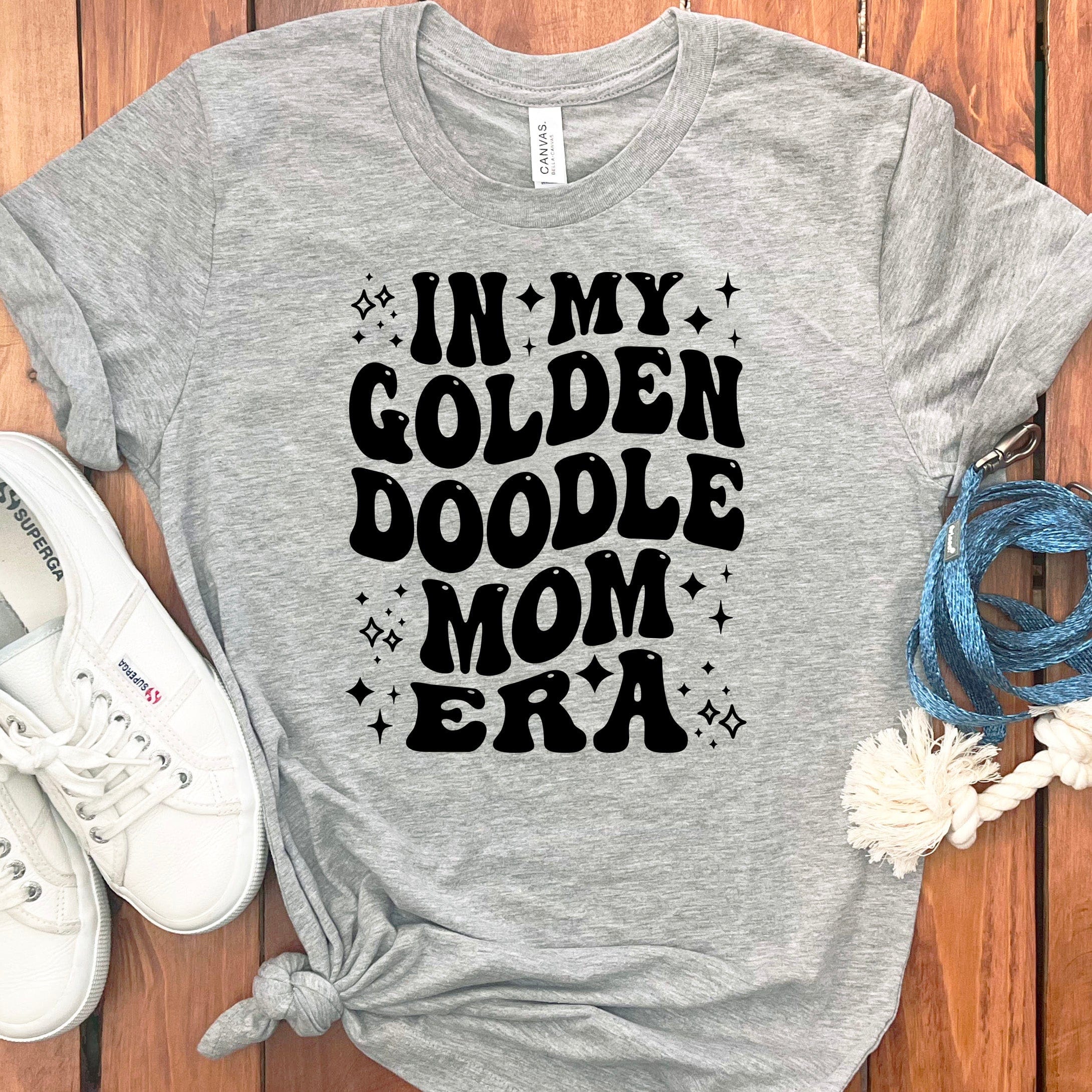Golden Doodle Era T-Shirt in Athletic Heather / S by Puppy Jo
