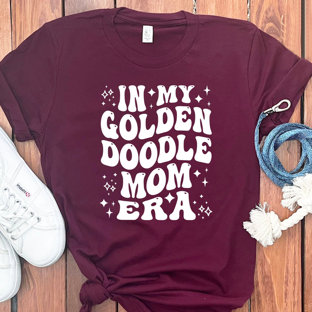 Golden Doodle Era T-Shirt in Maroon / S by Puppy Jo