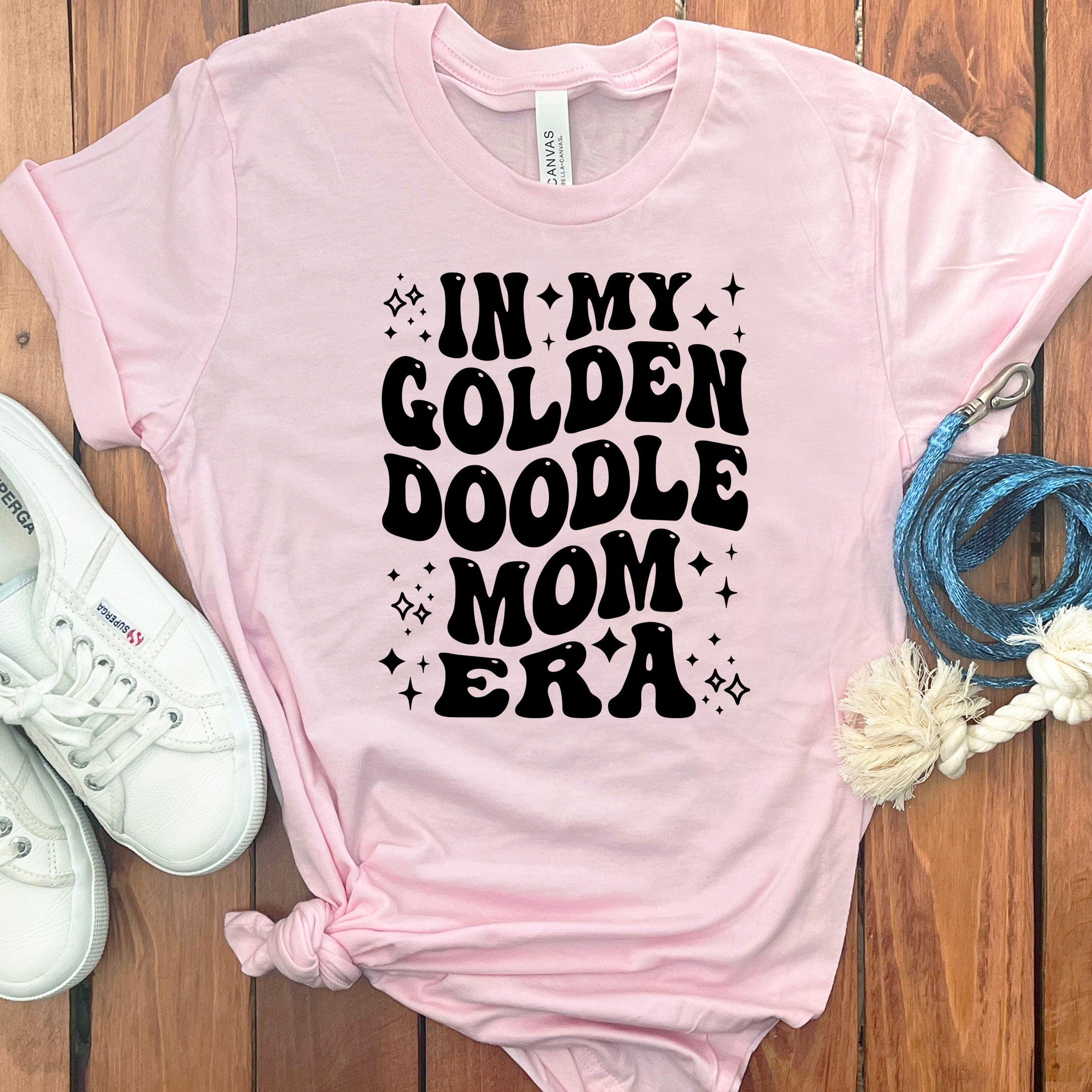 Golden Doodle Era T-Shirt in Soft Pink / S by Puppy Jo