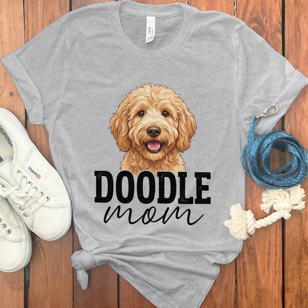 Golden Doodle Mom T-Shirt in Athletic Heather / S by Puppy Jo