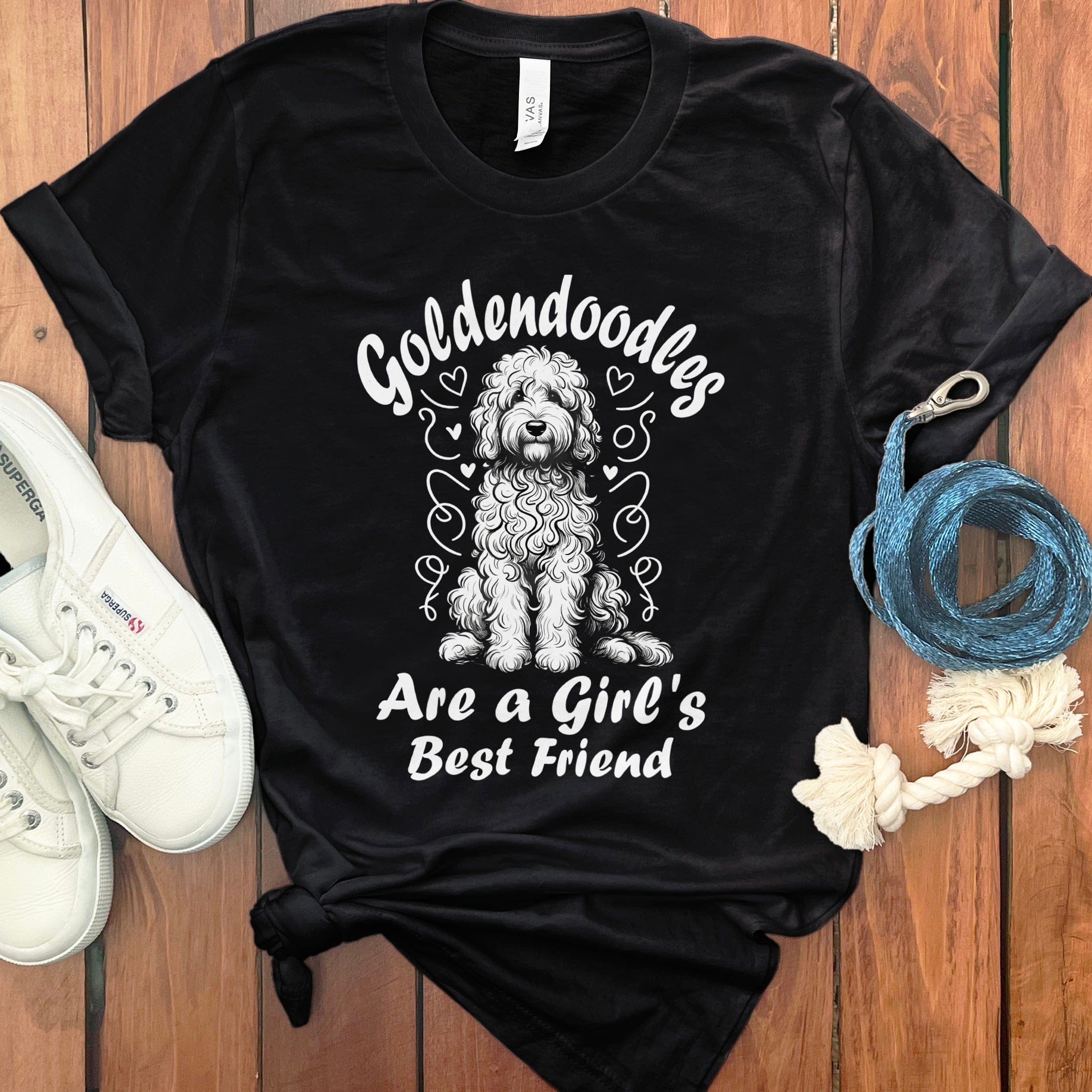 Goldendoodle Best Friend T-Shirt in Black / S by Puppy Jo