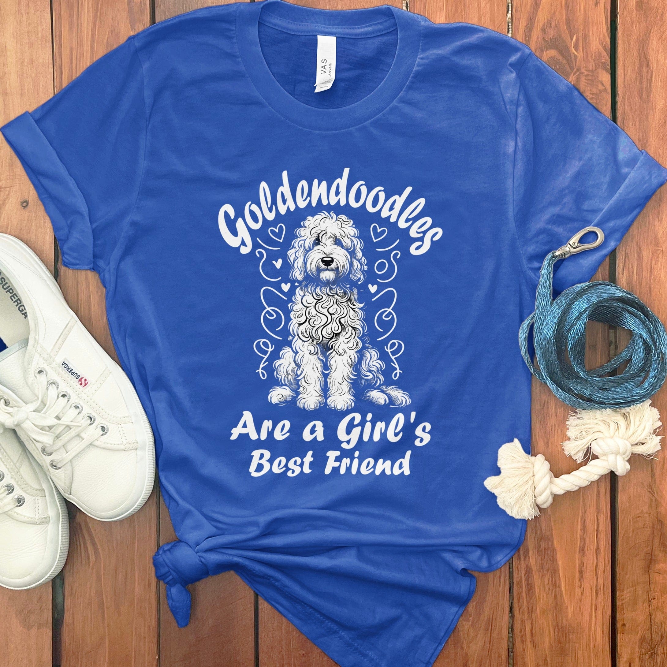 Goldendoodle Best Friend T-Shirt in True Royal / S by Puppy Jo