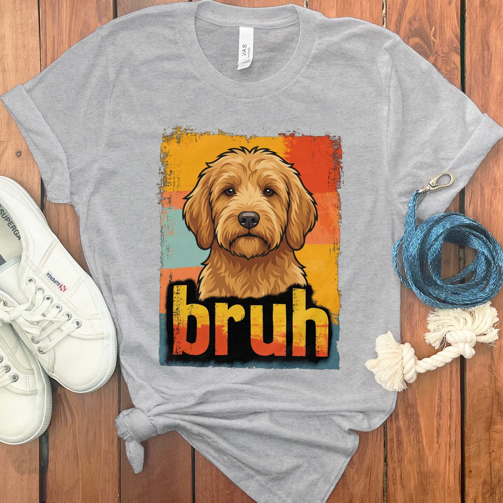 Goldendoodle Bruh T-Shirt in Athletic Heather / S by Puppy Jo