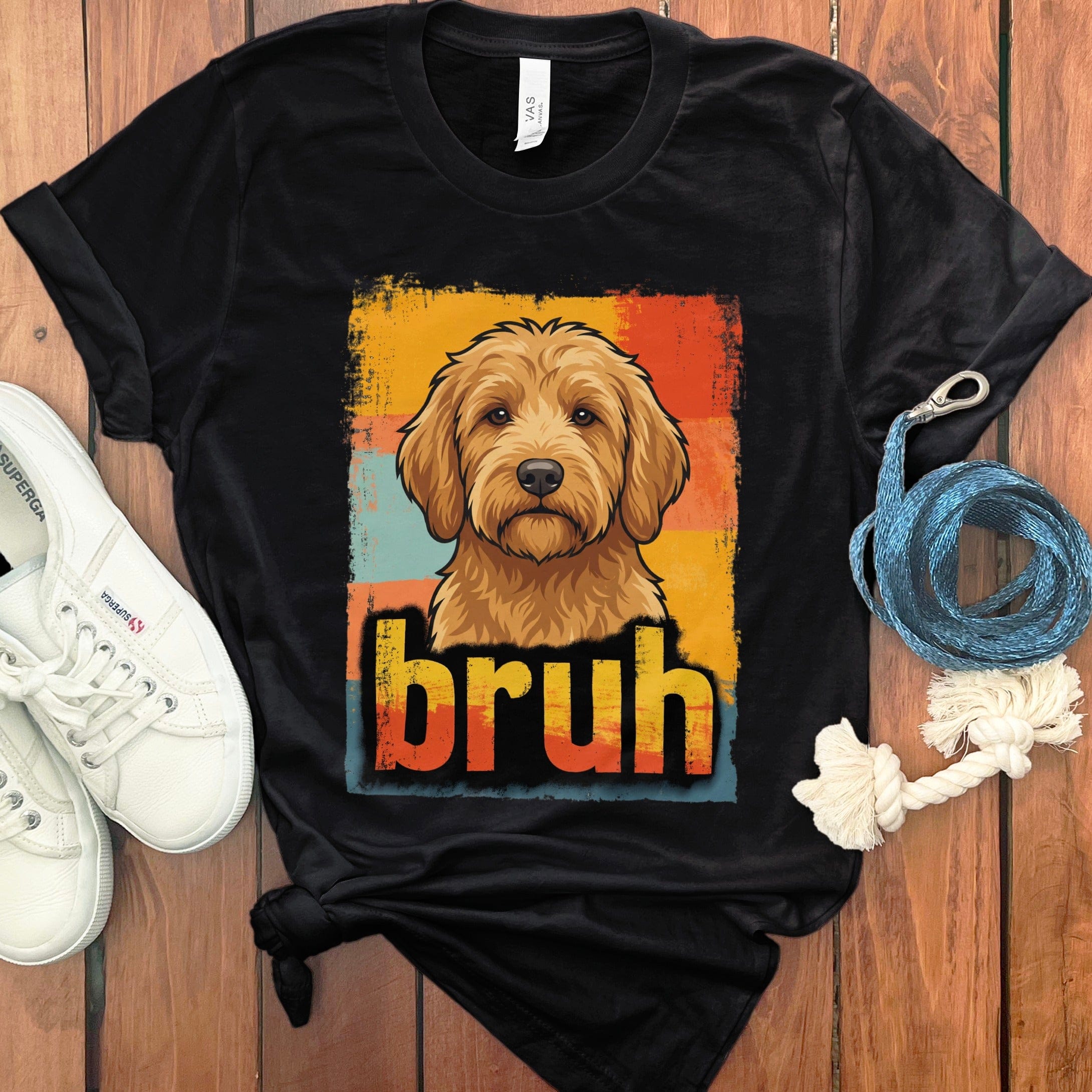 Goldendoodle Bruh T-Shirt in Black / S by Puppy Jo