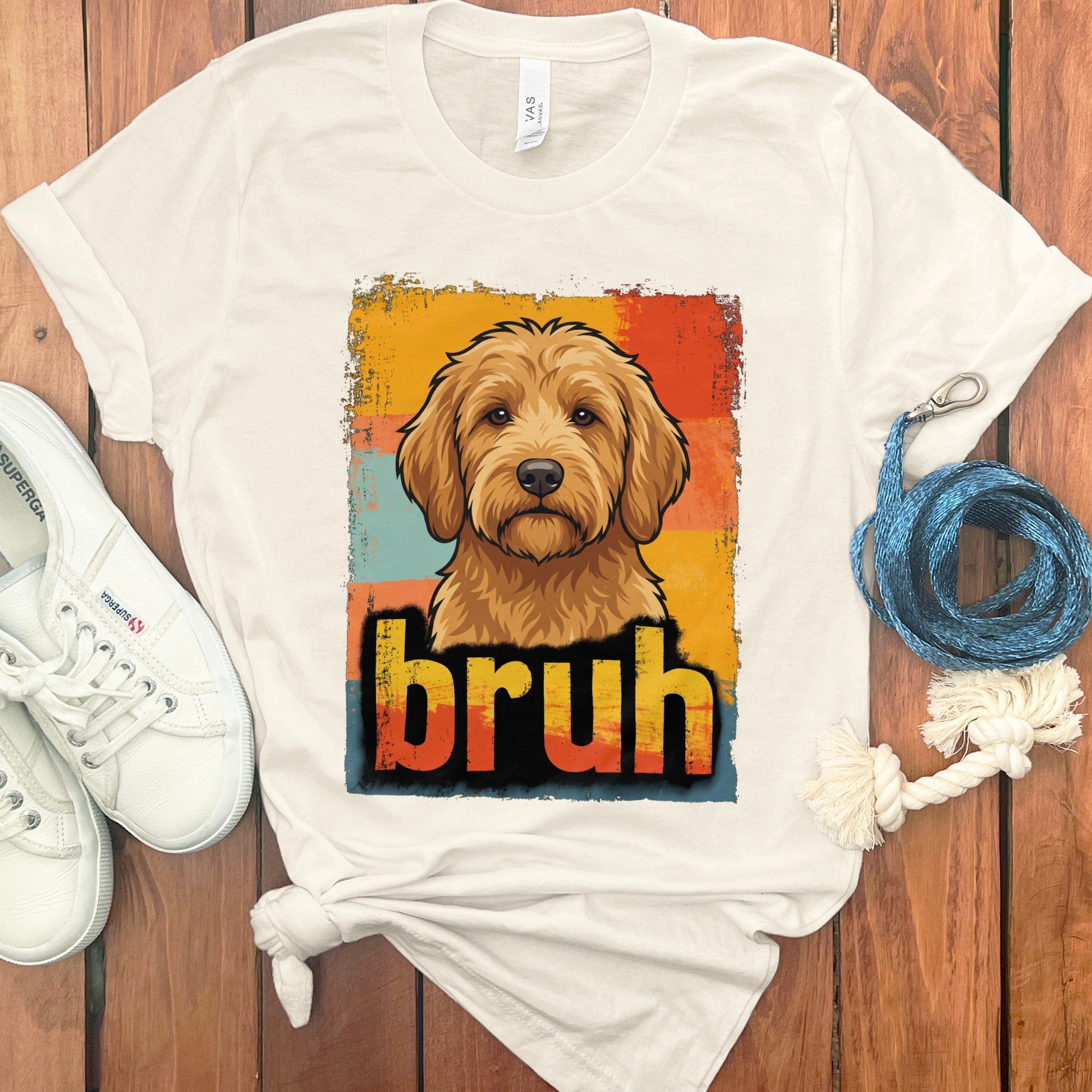 Goldendoodle Bruh T-Shirt in Natural / S by Puppy Jo