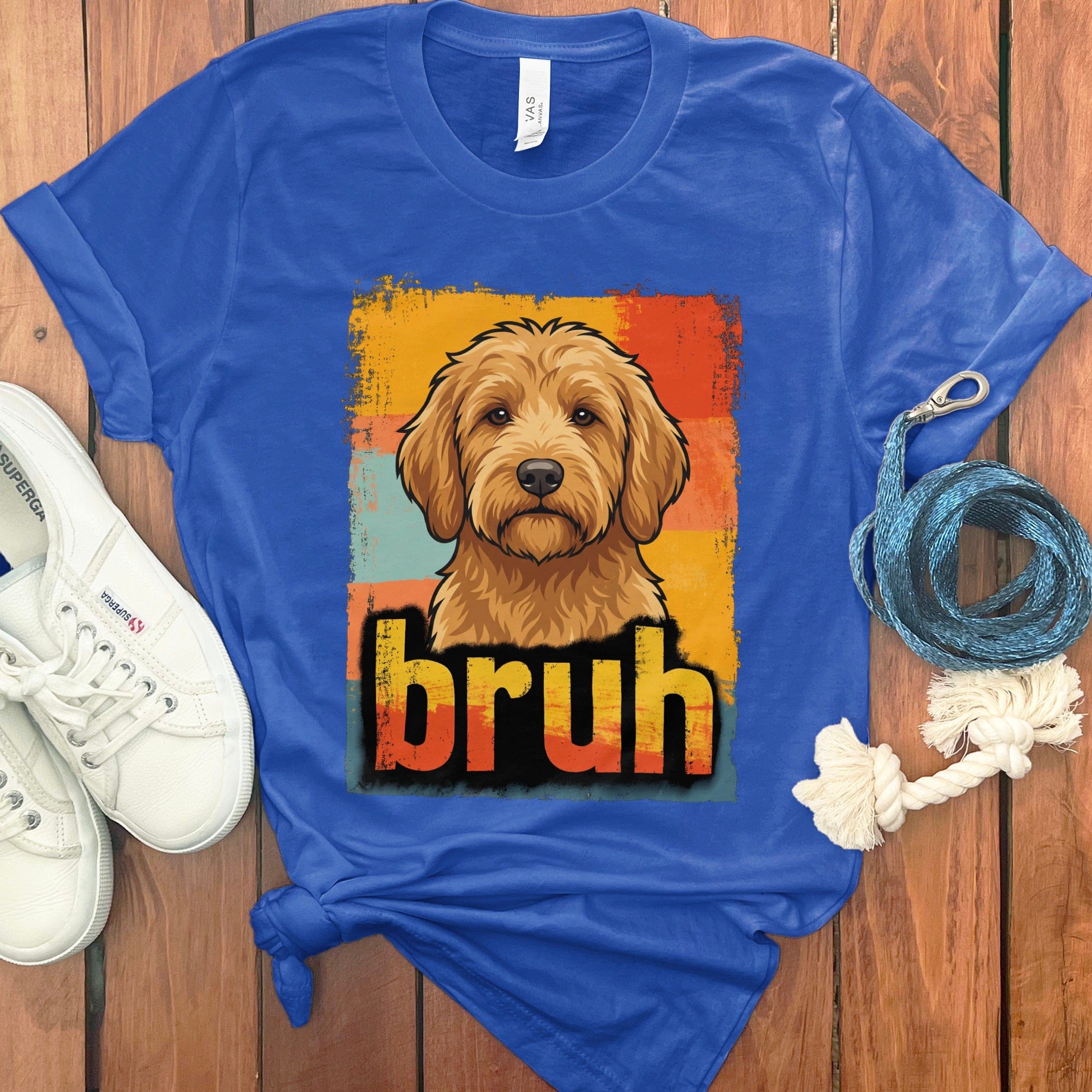 Goldendoodle Bruh T-Shirt in True Royal / S by Puppy Jo