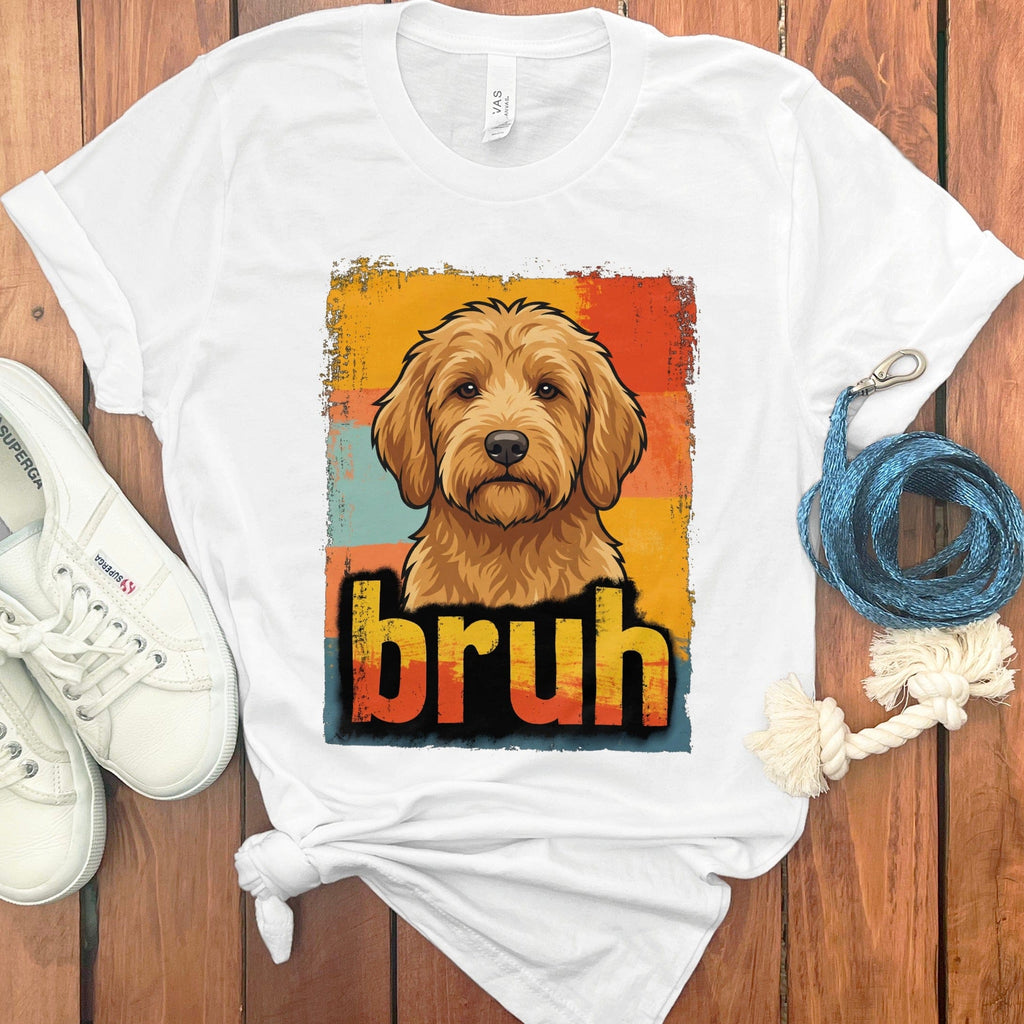 Goldendoodle Bruh T-Shirt in White / S by Puppy Jo