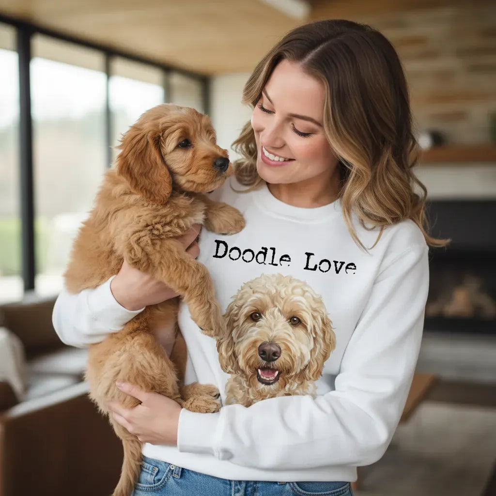 Goldendoodle Doodle Love Sweatshirt in by Puppy Jo