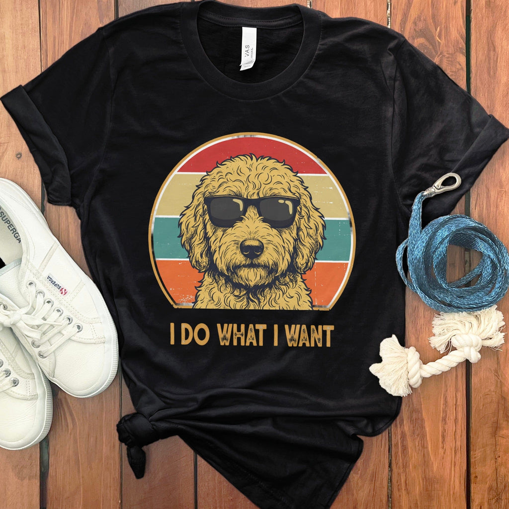 Goldendoodle I Want T-Shirt in Black / S by Puppy Jo