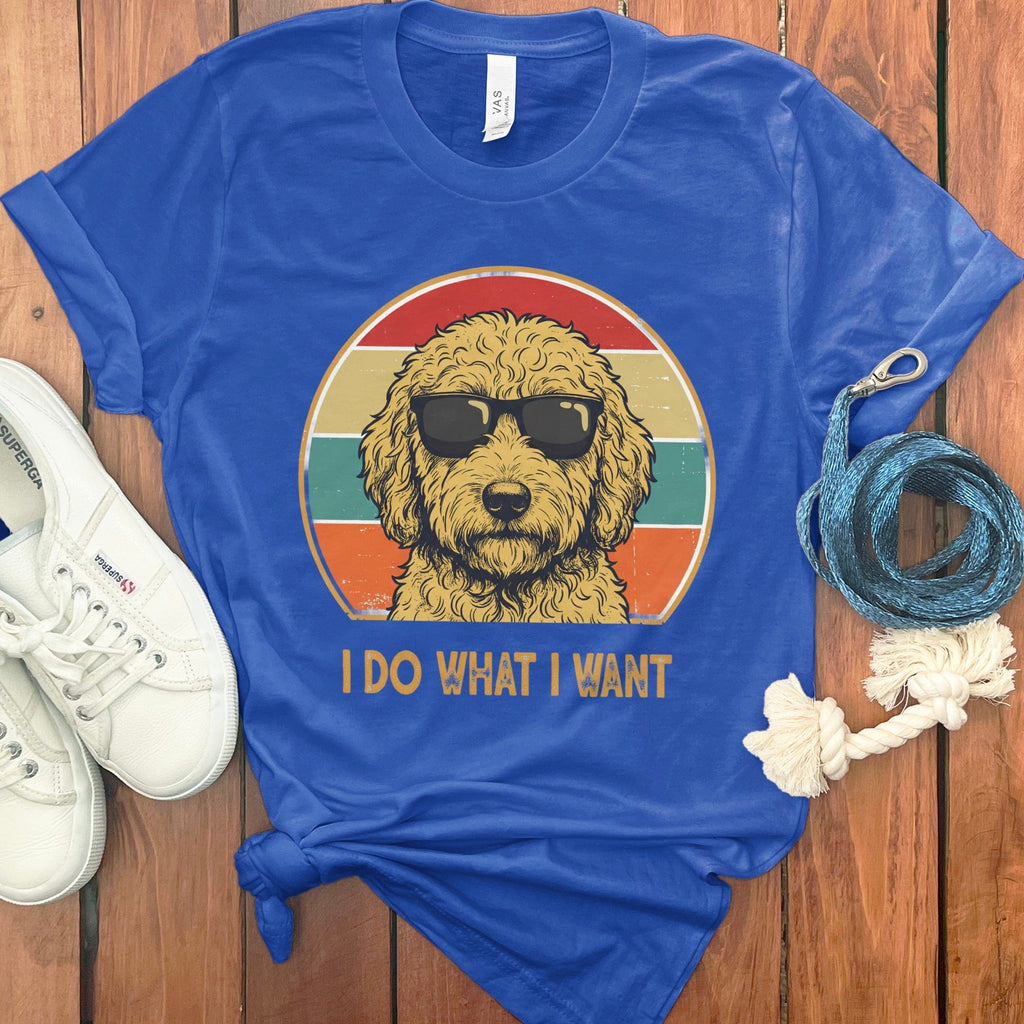 Goldendoodle I Want T-Shirt in True Royal / S by Puppy Jo