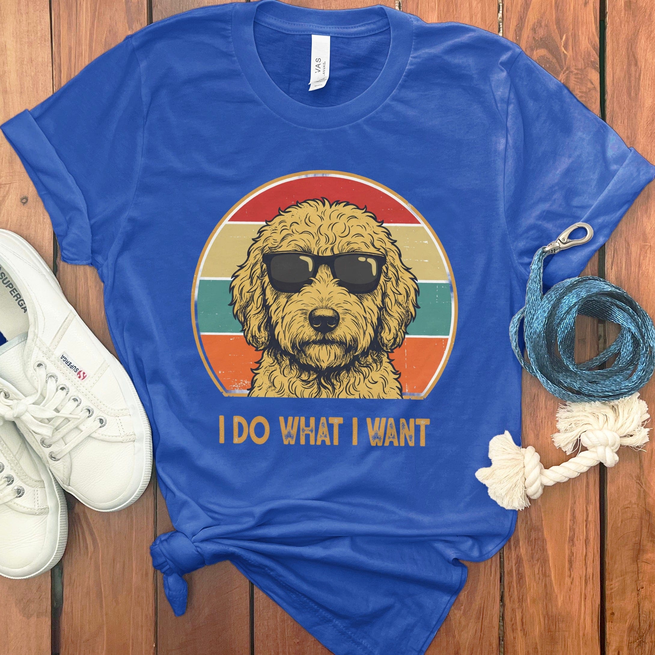 Goldendoodle I Want T-Shirt in True Royal / S by Puppy Jo