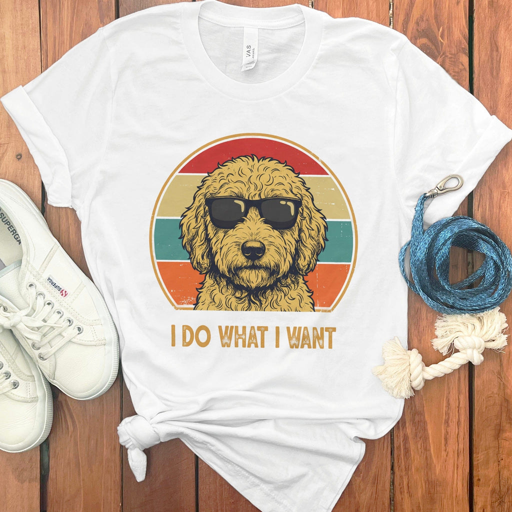 Goldendoodle I Want T-Shirt in White / S by Puppy Jo