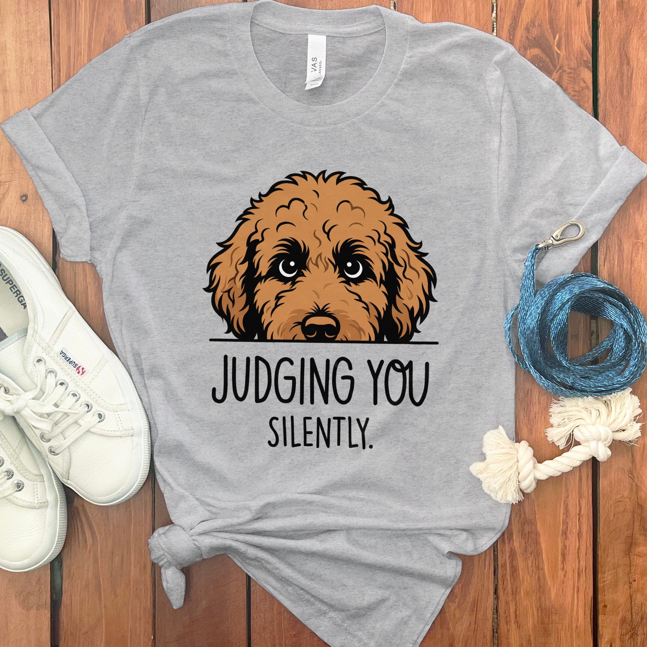 Goldendoodle Judging T-Shirt in Athletic Heather / M by Puppy Jo