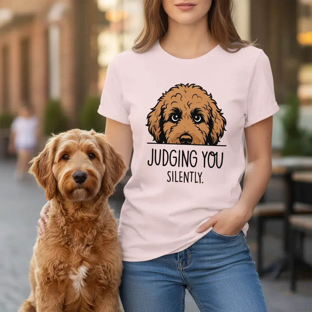 Goldendoodle Judging T-Shirt in by Puppy Jo