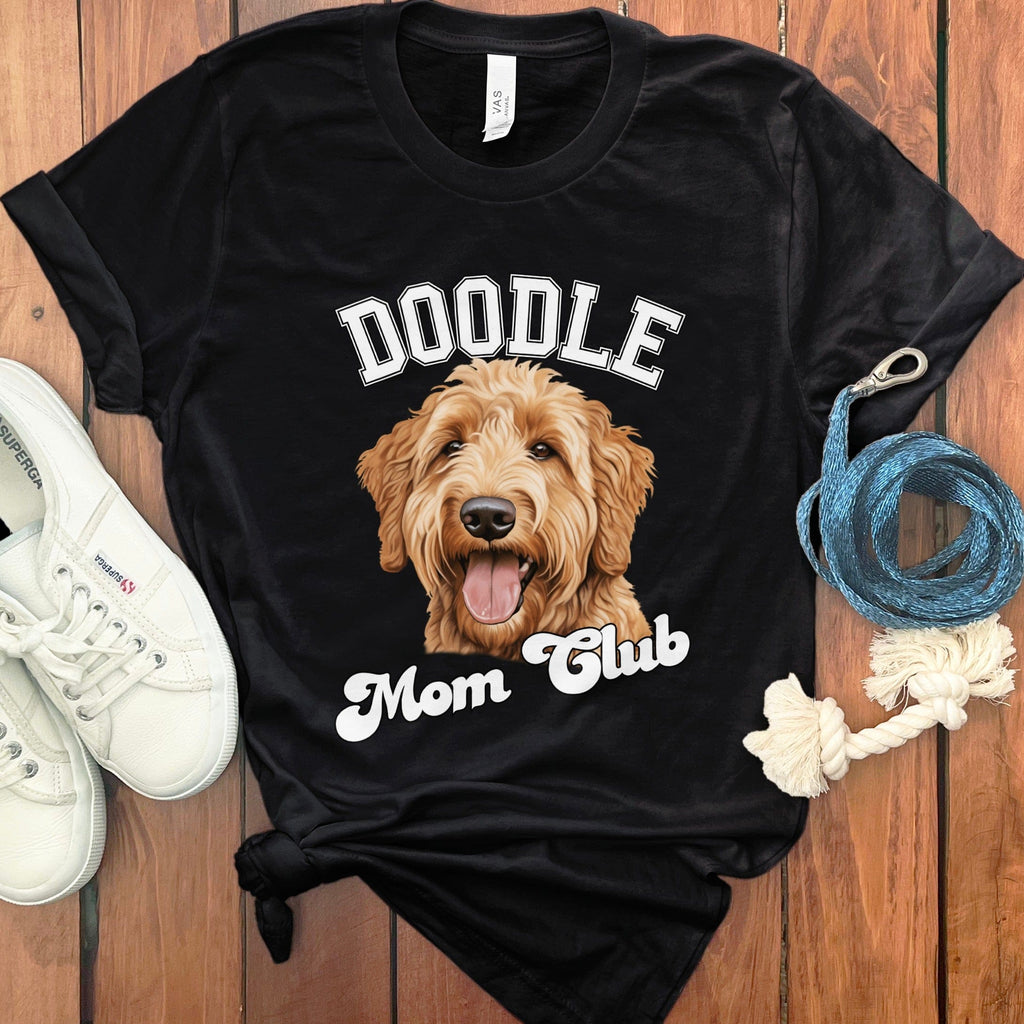 Goldendoodle Labradoodle Mom Club T-Shirt in Black / S by Puppy Jo