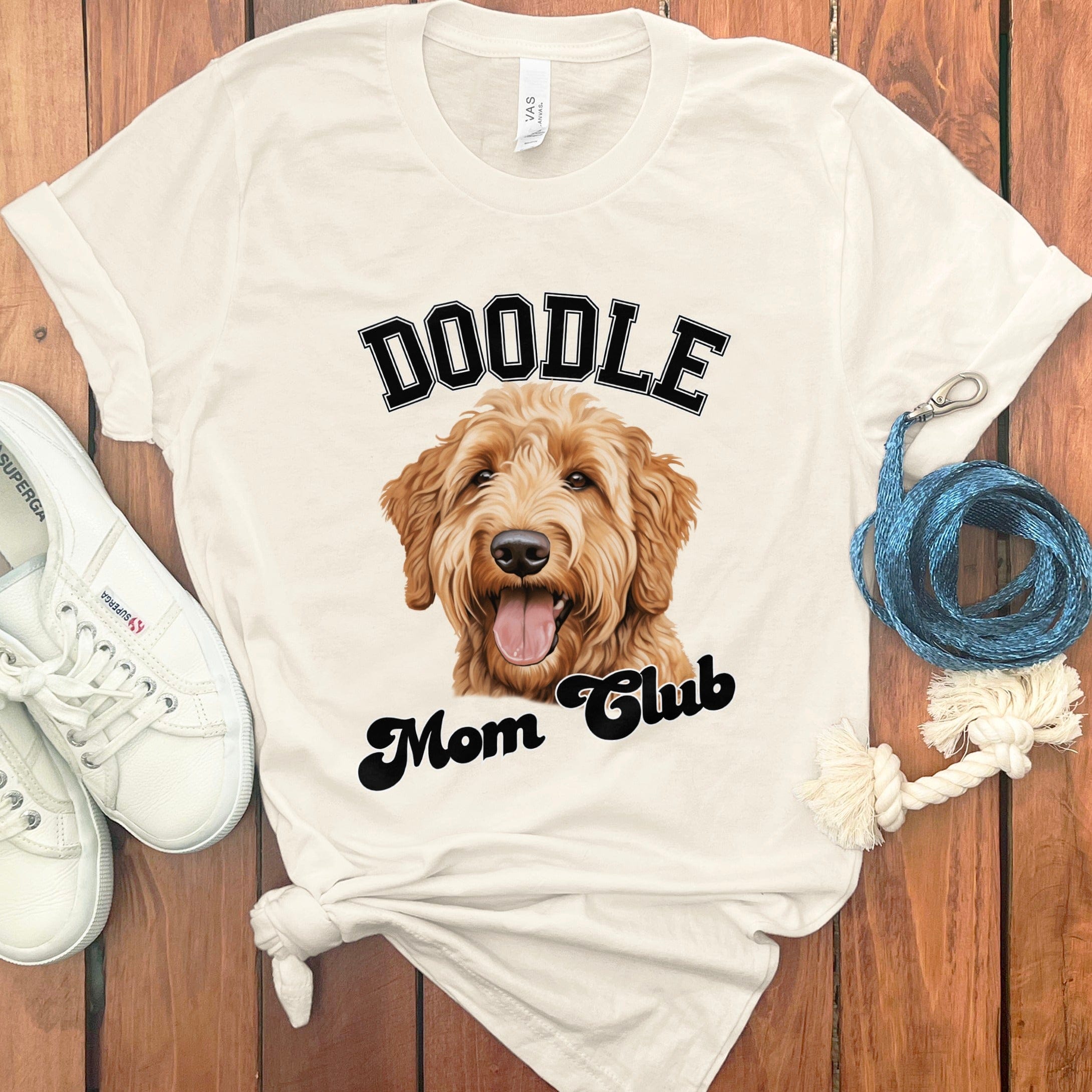 Goldendoodle Labradoodle Mom Club T-Shirt in Natural / S by Puppy Jo
