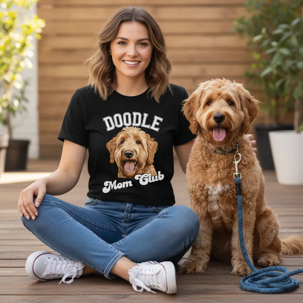 Goldendoodle Labradoodle Mom Club T-Shirt in by Puppy Jo