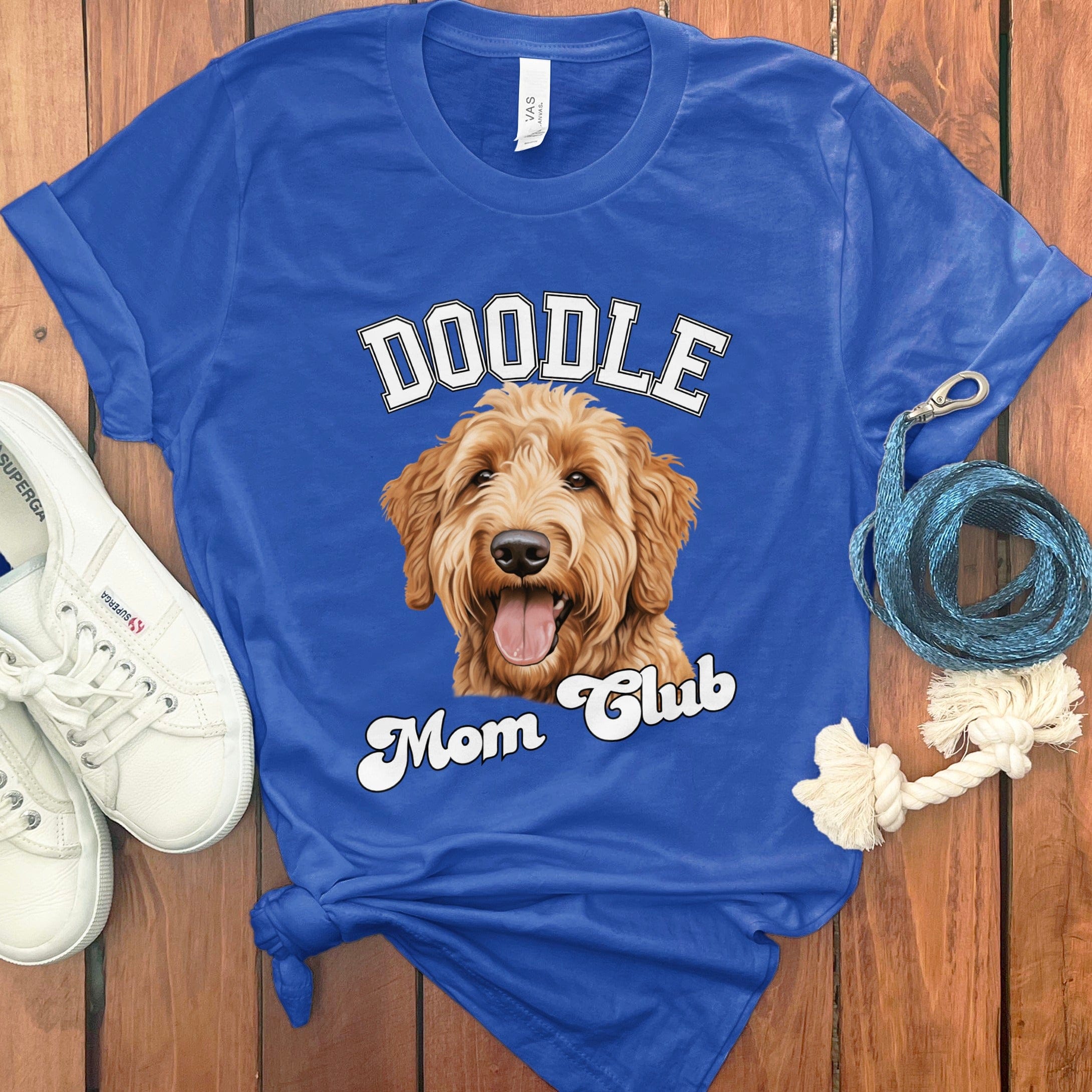 Goldendoodle Labradoodle Mom Club T-Shirt in True Royal / S by Puppy Jo