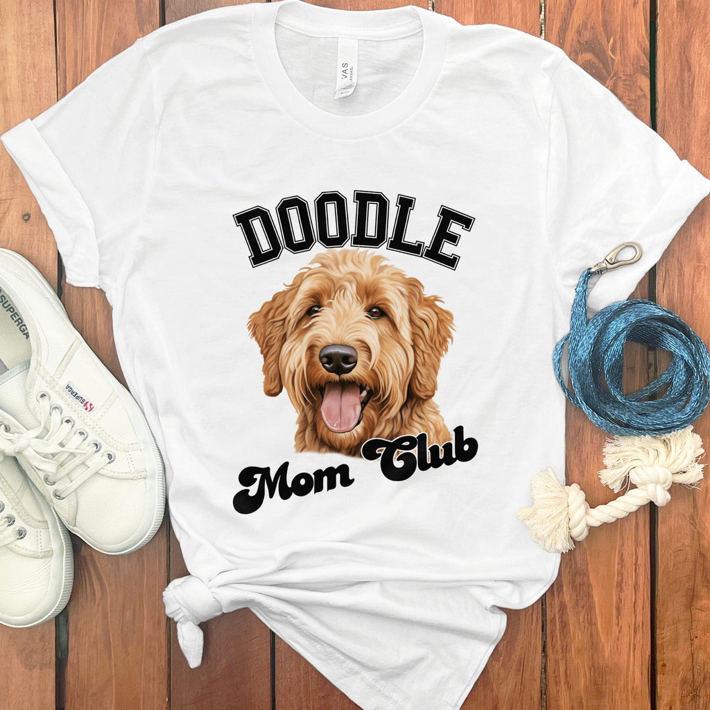 Goldendoodle Labradoodle Mom Club T-Shirt in White / S by Puppy Jo