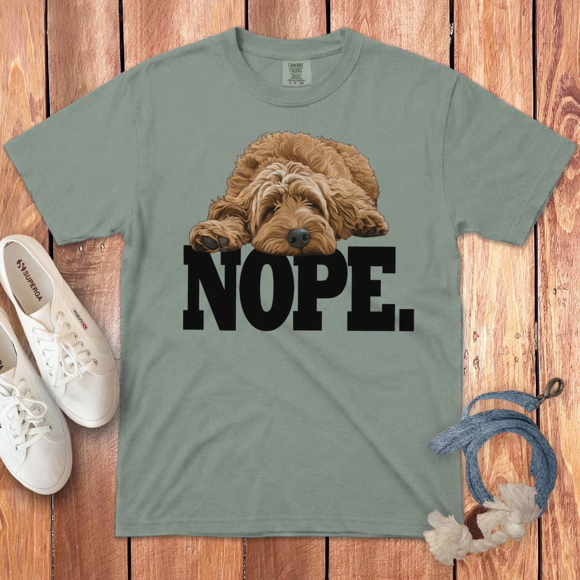Goldendoodle Labradoodle Nope Signature T-Shirt in Bay / S by Puppy Jo
