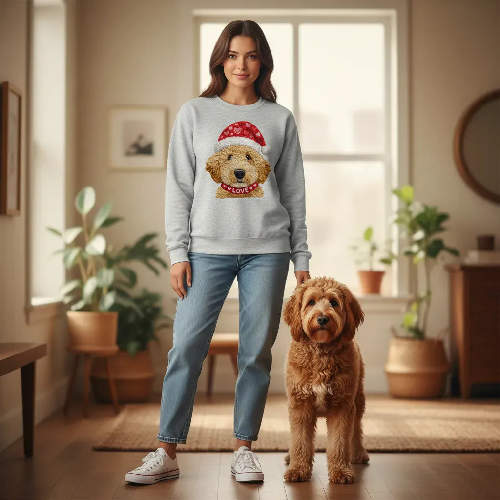 Goldendoodle Love Heart Sweatshirt in by Puppy Jo
