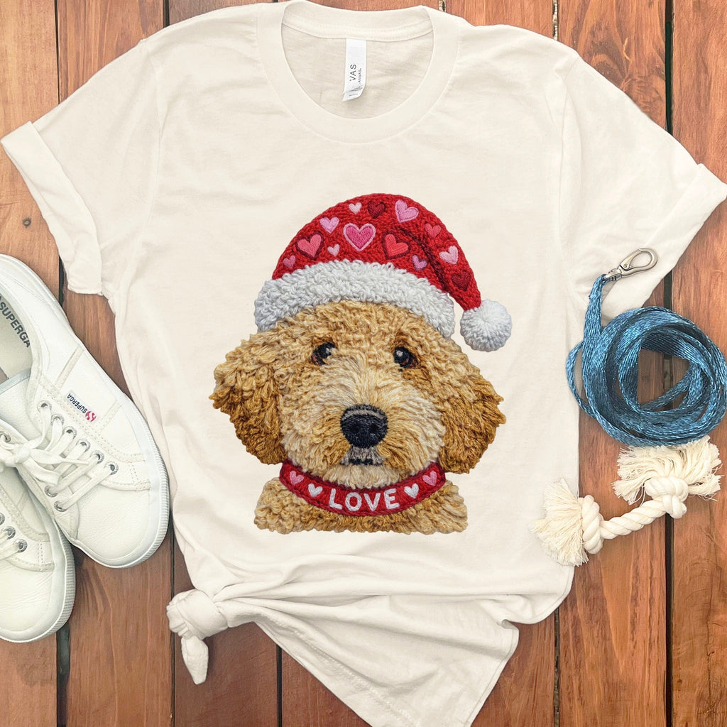 Goldendoodle Love Heart T-Shirt in Natural / S by Puppy Jo