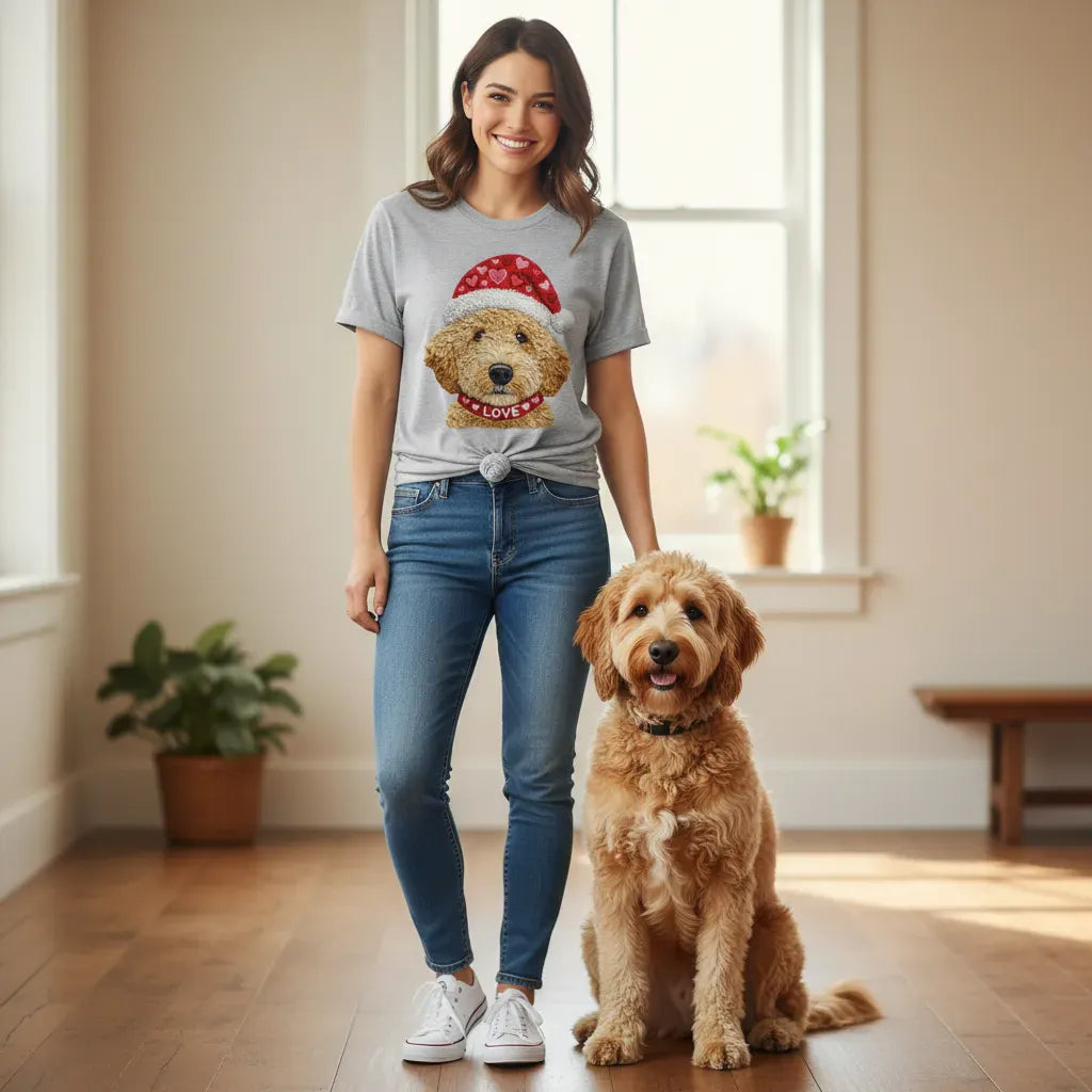 Goldendoodle Love Heart T-Shirt in by Puppy Jo