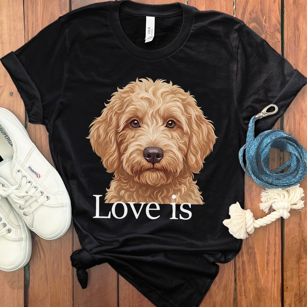 Goldendoodle Love T-Shirt in Black / S by Puppy Jo