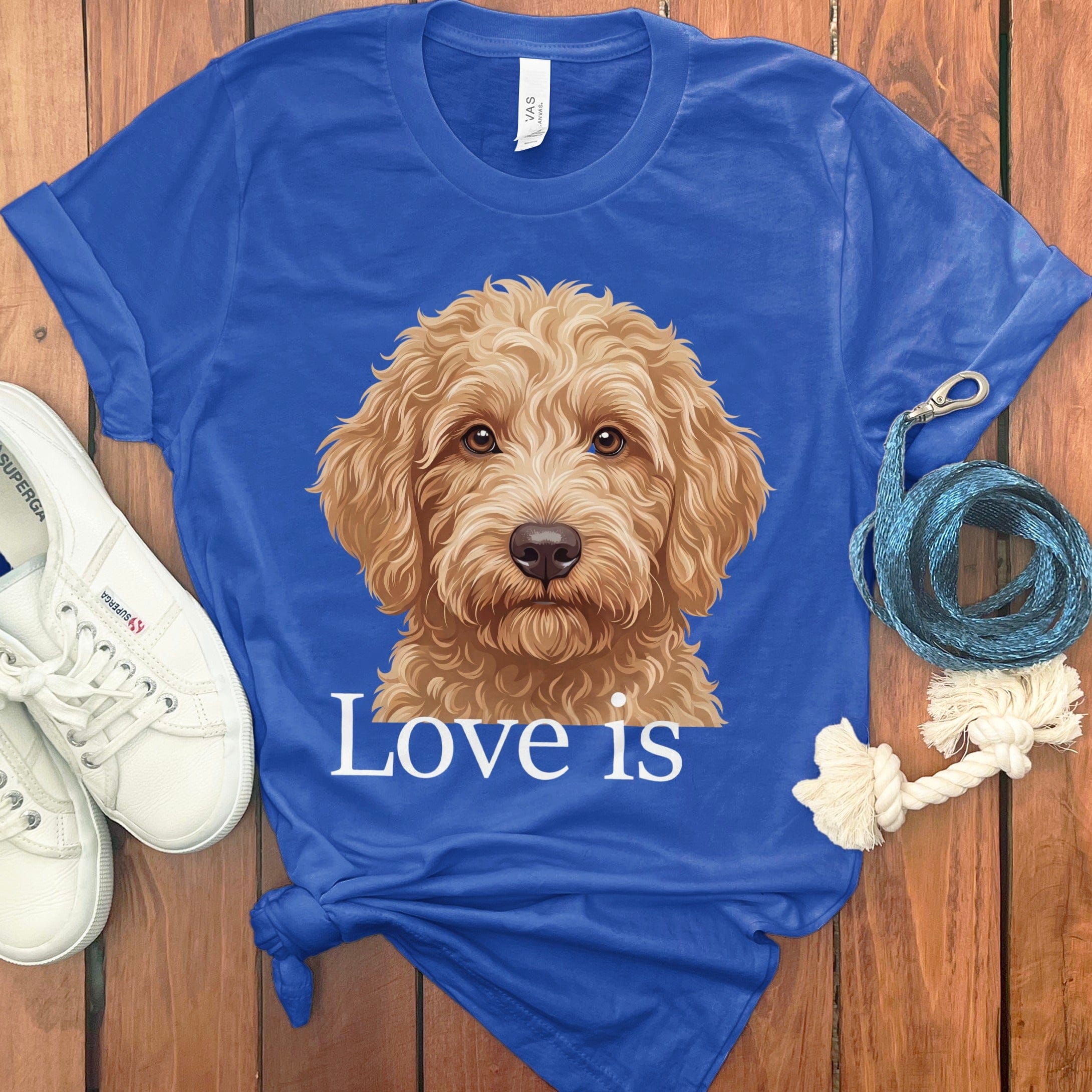 Goldendoodle Love T-Shirt in True Royal / S by Puppy Jo