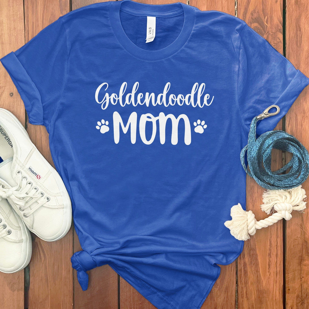 Goldendoodle Mom T-Shirt in True Royal / S by Puppy Jo
