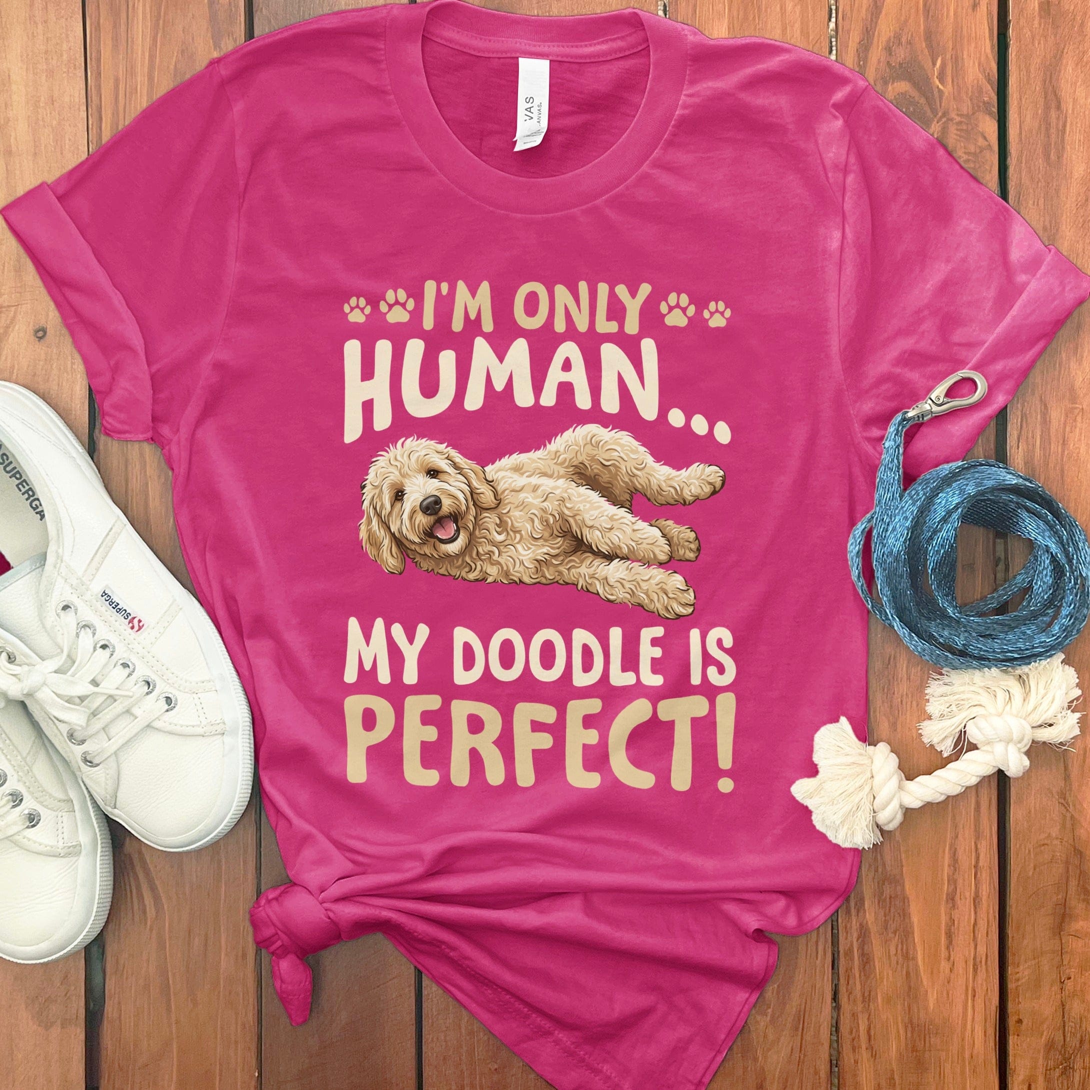 Goldendoodle Perfect T-Shirt in Berry / S by Puppy Jo