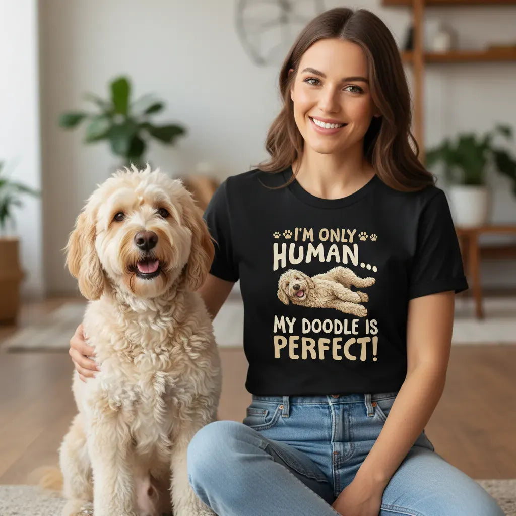 Goldendoodle Perfect T-Shirt in by Puppy Jo