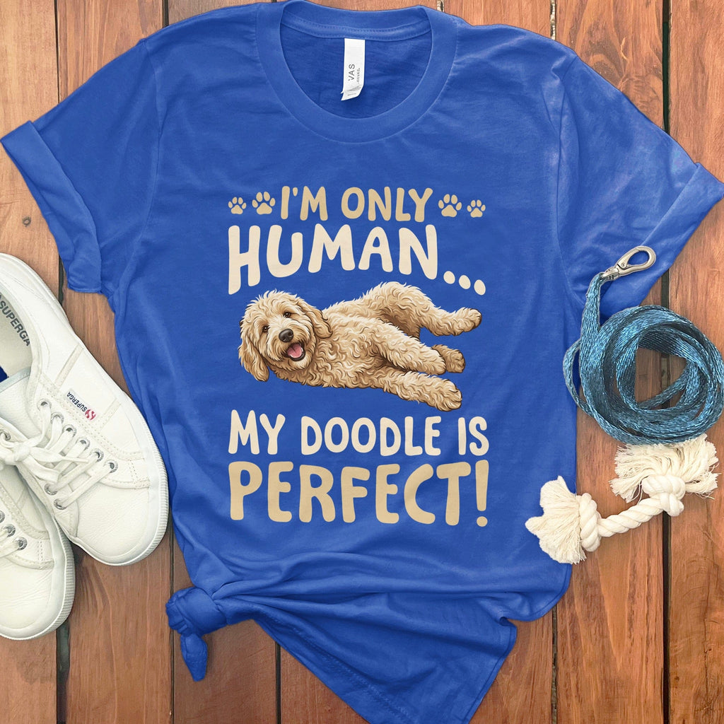 Goldendoodle Perfect T-Shirt in True Royal / S by Puppy Jo