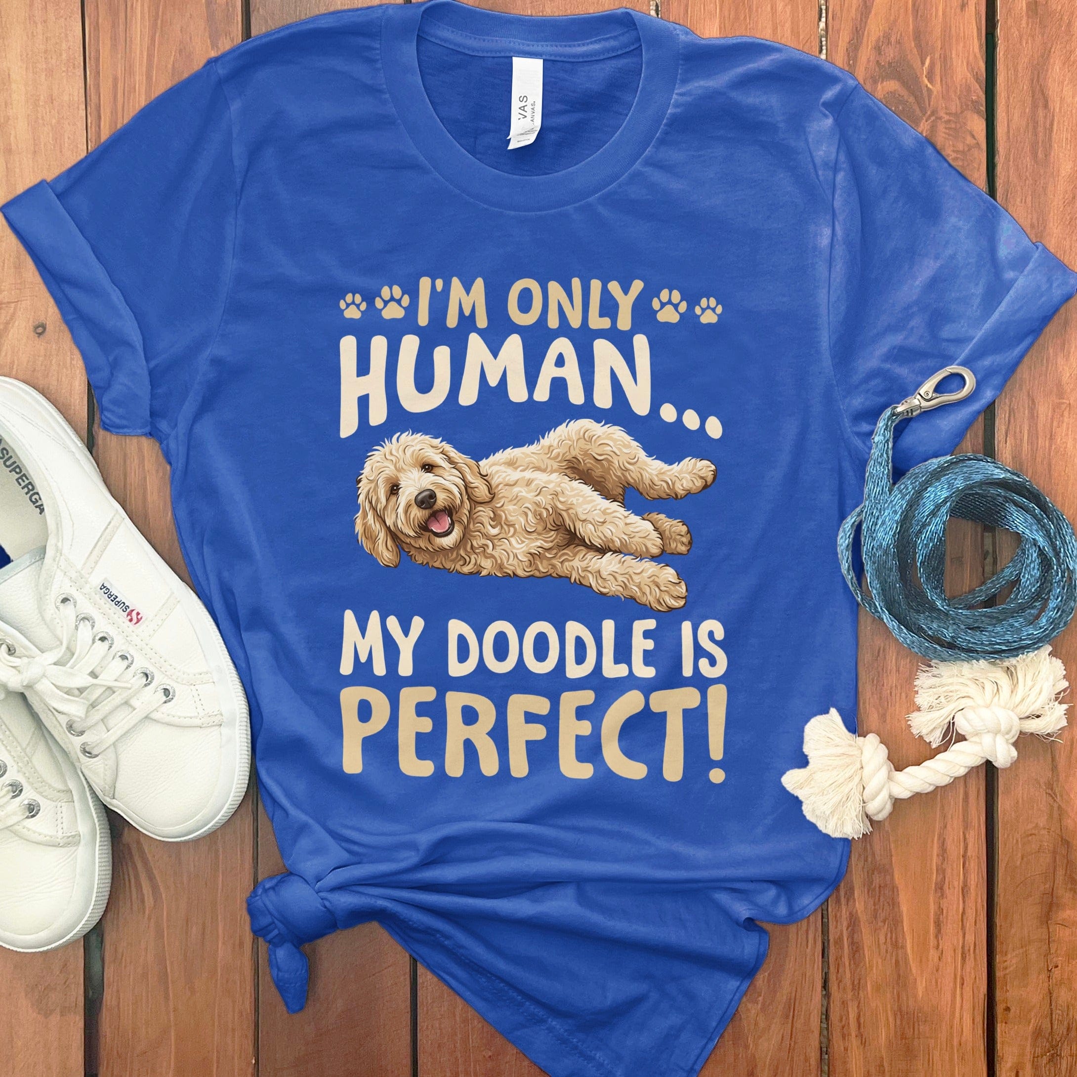 Goldendoodle Perfect T-Shirt in True Royal / S by Puppy Jo