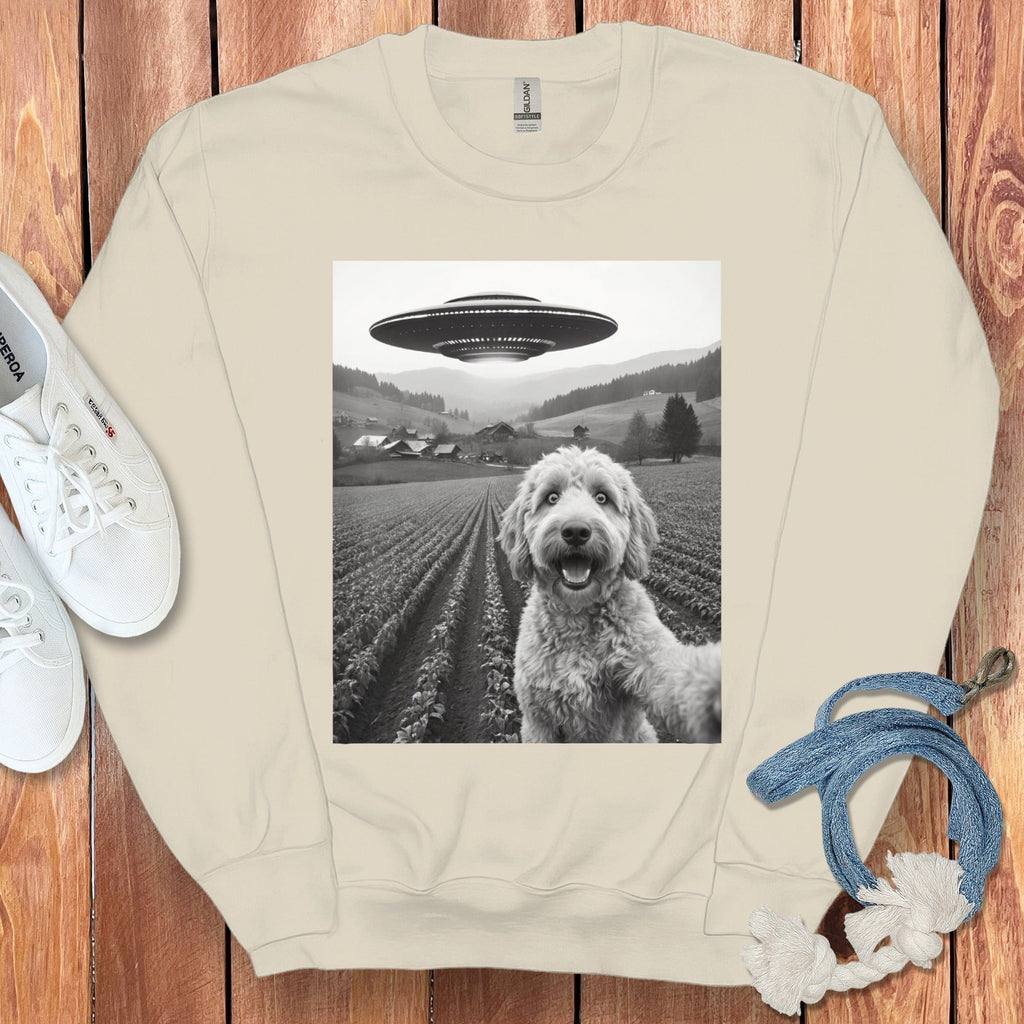 Goldendoodle UFO Sweatshirt in Sand / S by Puppy Jo